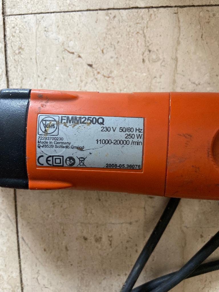 Fein multitool, Enlèvement