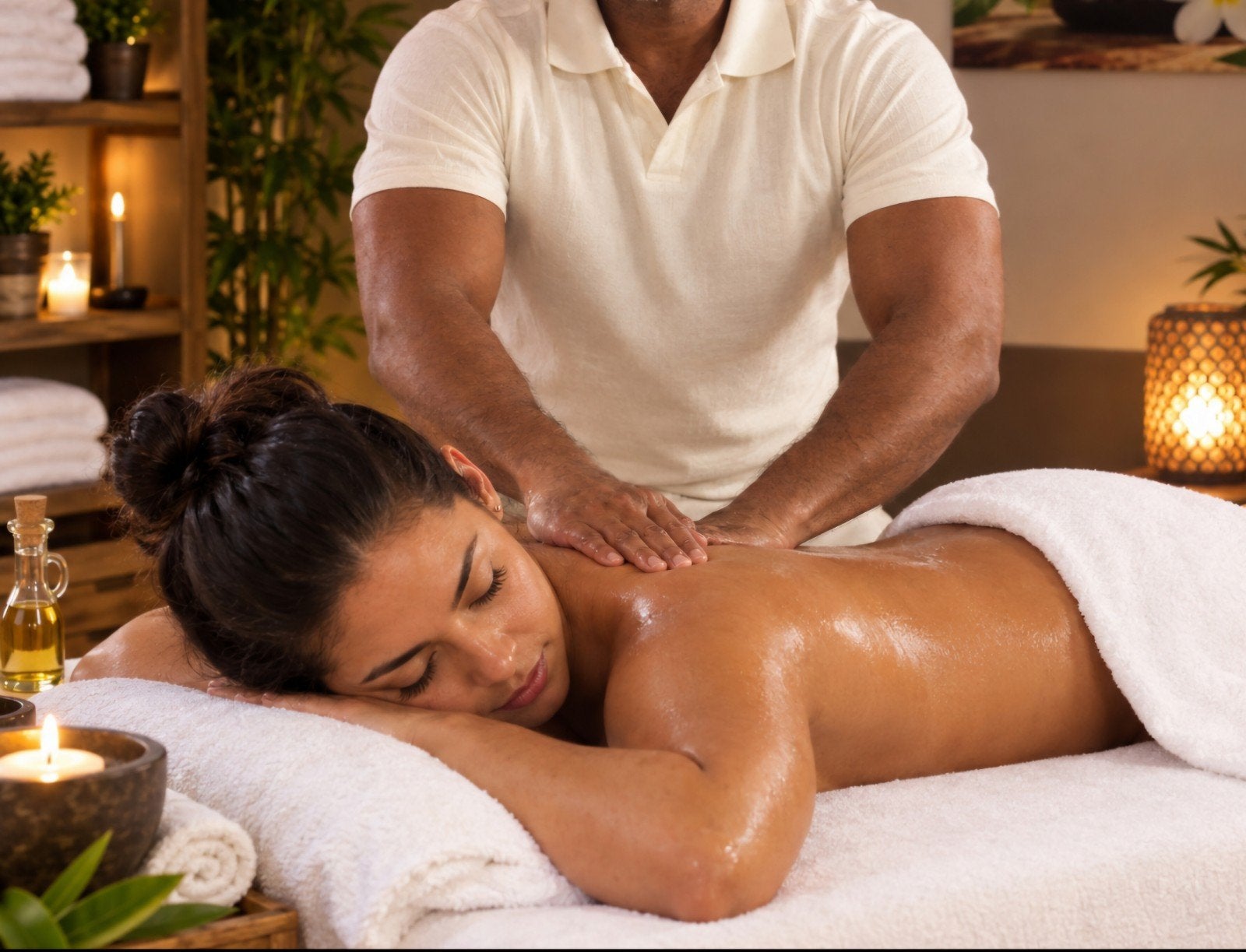 ontspannende massage, Ophalen