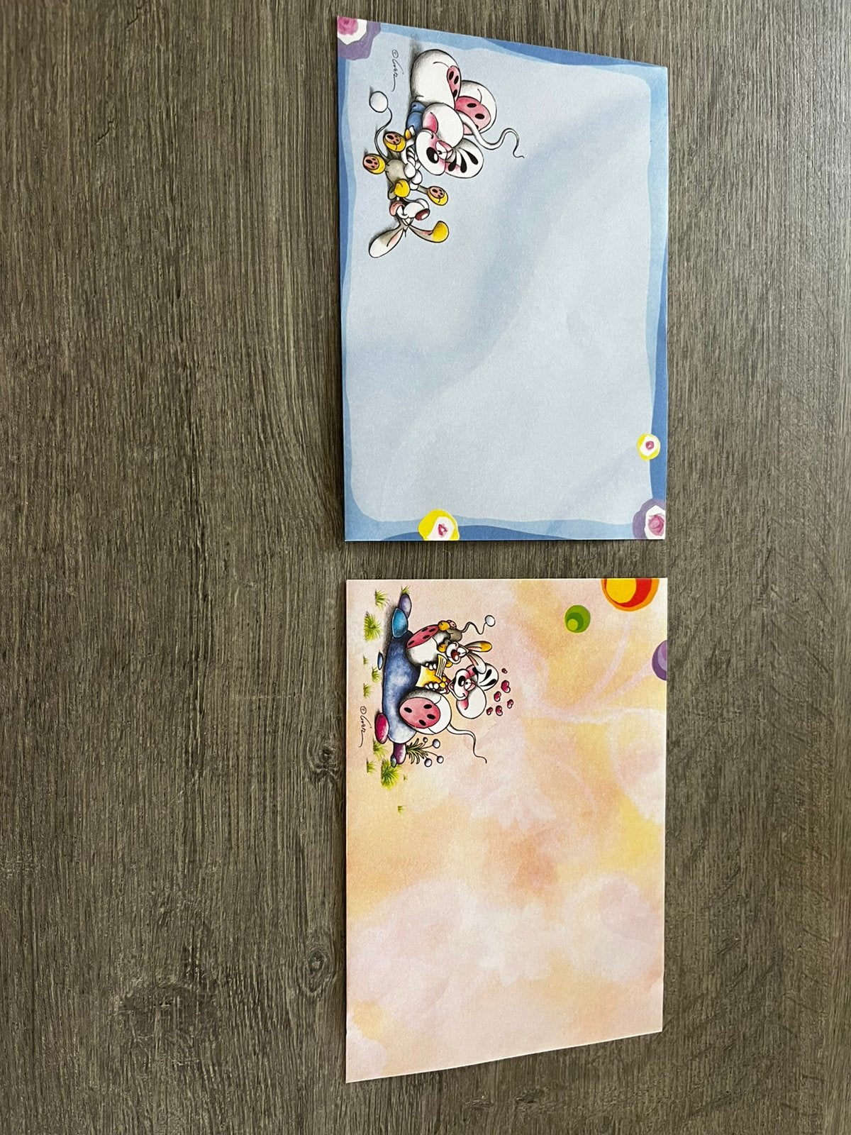 2 enveloppe Diddl briefpapier, Verzamelen, Verzenden, Diddl, Nieuw