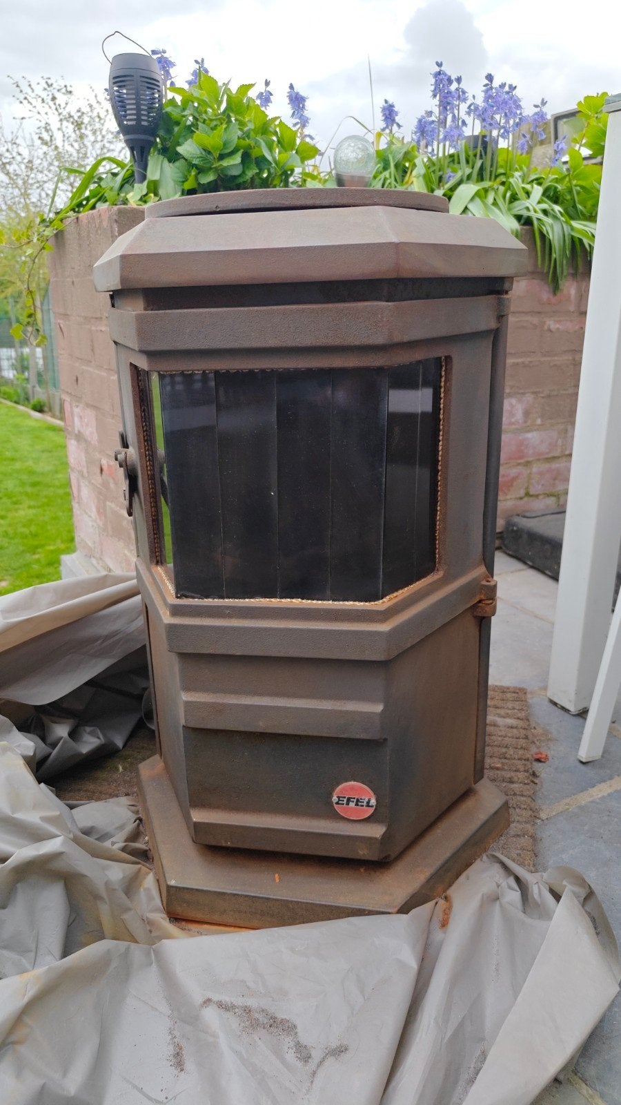 Kachel gas zwart Efel, Ophalen