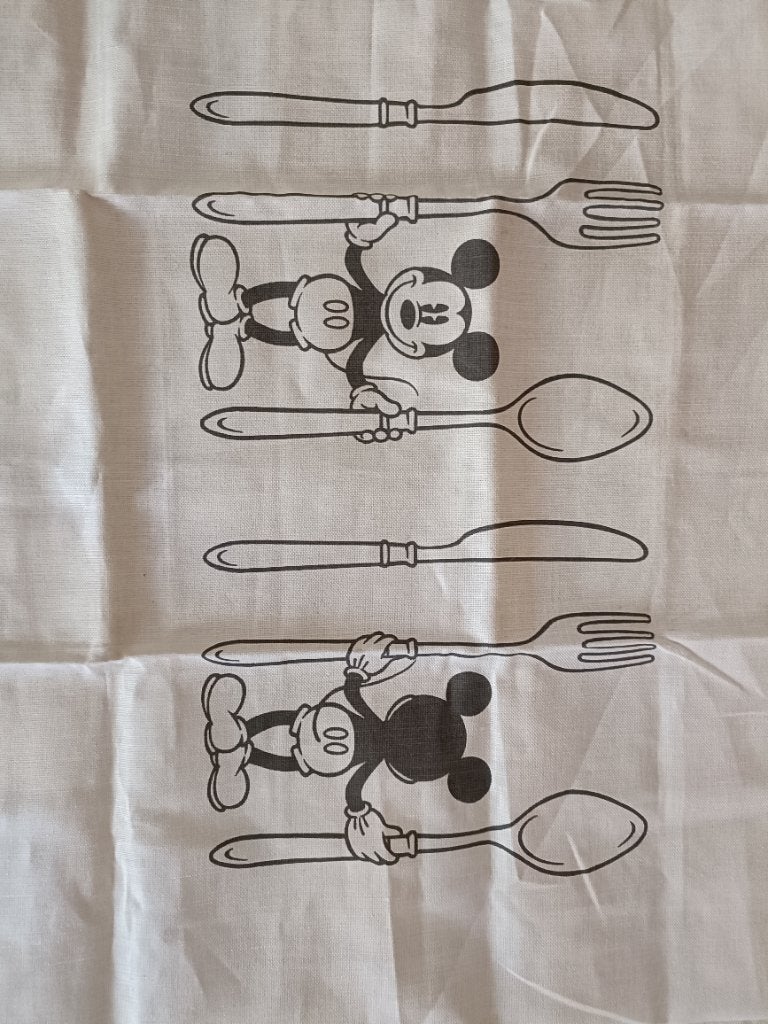 Theedoek Disney Maison Donaldson, Enlèvement, Mickey Mouse, Comme neuf, Vêtements ou Textile