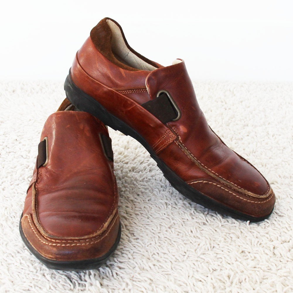 Chaussures Van Lier en cuir marron - s26 (taille 8/42) €45,-, Enlèvement ou Envoi, Van Lier, Comme neuf, Brun