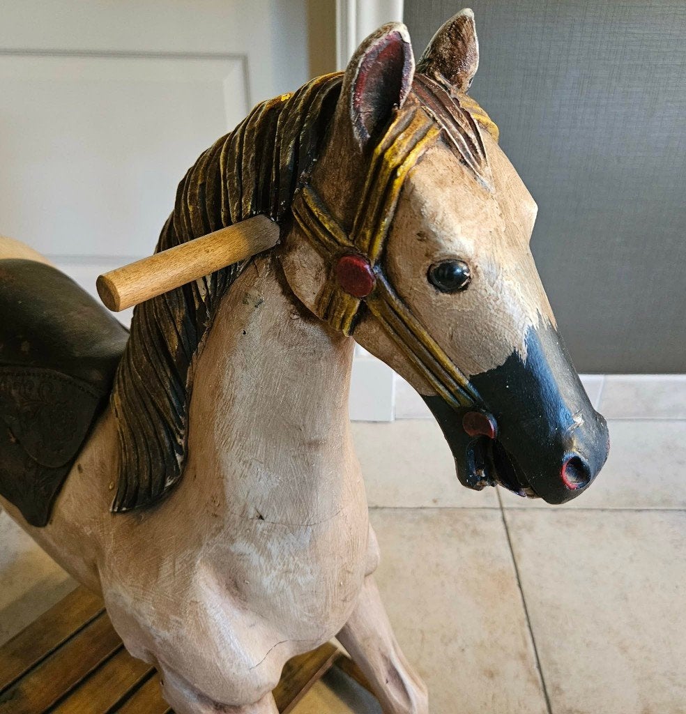 houten schommelpaard, Antiek en Kunst, Ophalen