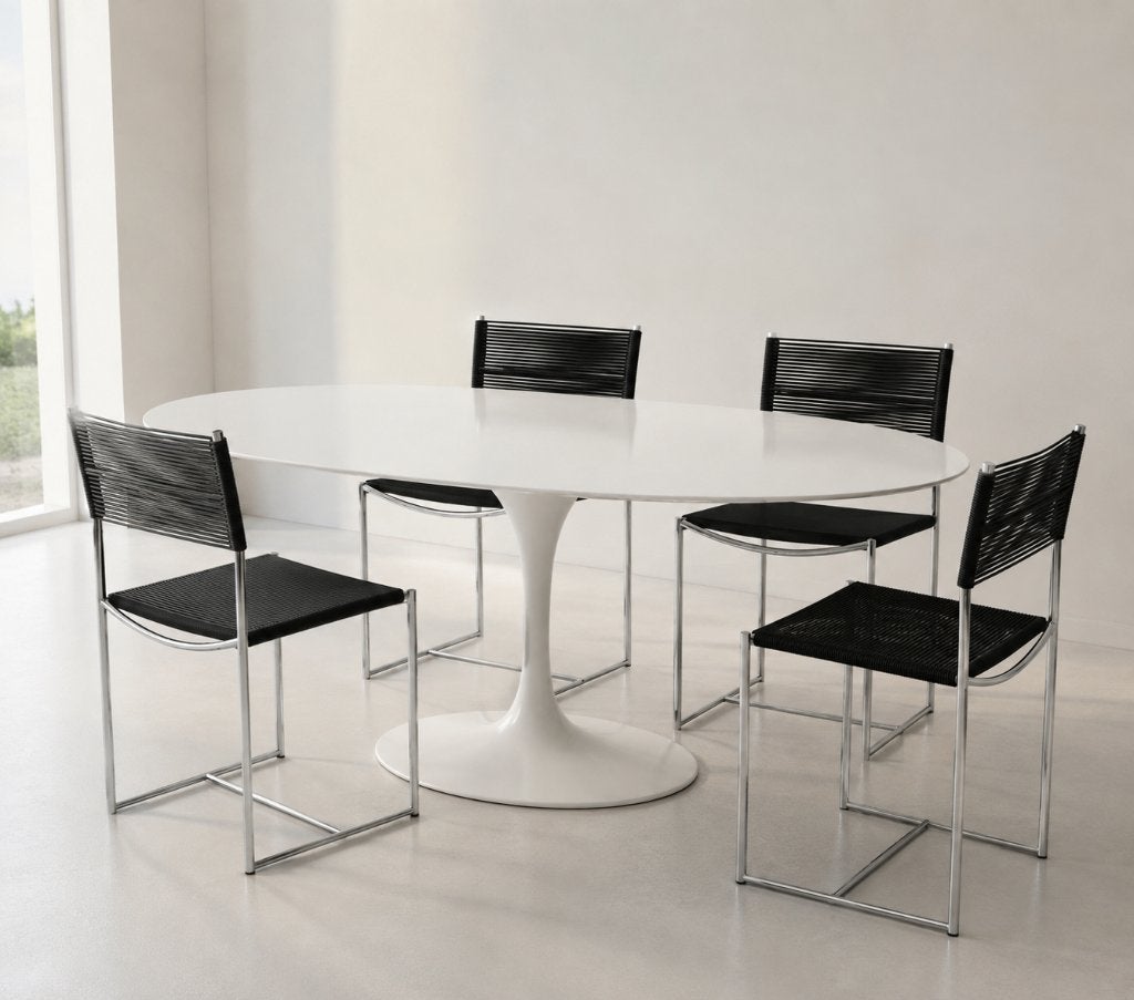 4 Vintage Spaghetti Stoelen Giandomenico Belotti Alias, Maison & Meubles, Chaises, Enlèvement, Comme neuf, Synthétique