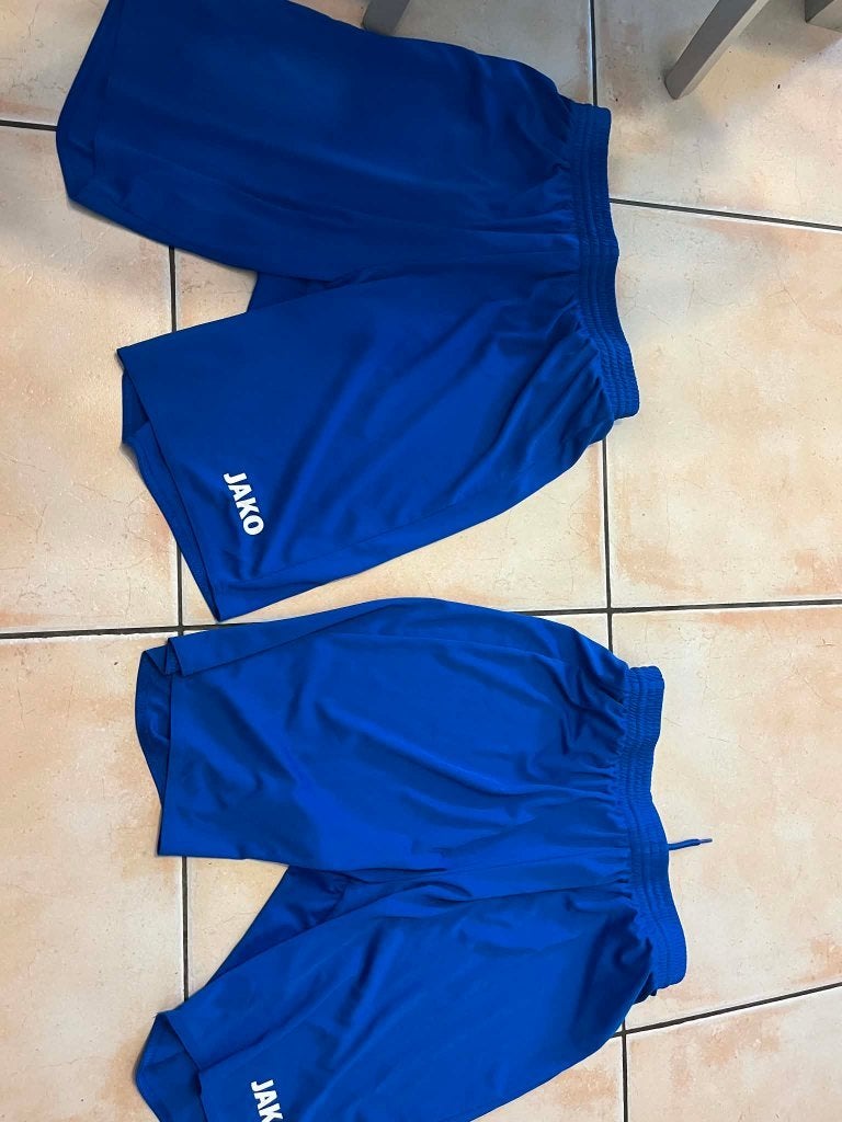 2 shorts jako blauw maat medium, Sport en Fitness, Maat M, Ophalen of Verzenden, Gebruikt, Set