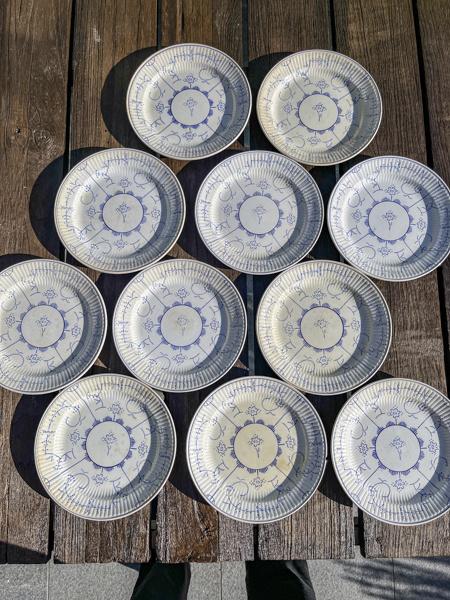 Royal Boch Copenhague Dessert borden, 11 stuks., Antiek en Kunst, Ophalen of Verzenden