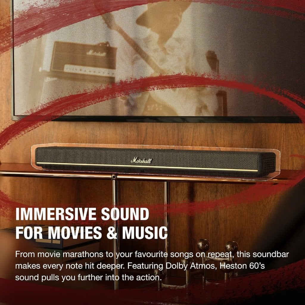 Marshall Heston 60 TV Soundbar - (nieuw), Enlèvement ou Envoi, Bluetooth