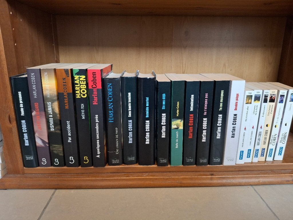 Lot de 21 romans Harlan Coben – thrillers / suspense – 35 €, Ophalen, Gelezen, Harlan Coben, België
