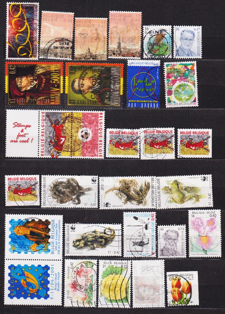België 2000 gestempeld, Verzenden, Gestempeld, Gestempeld