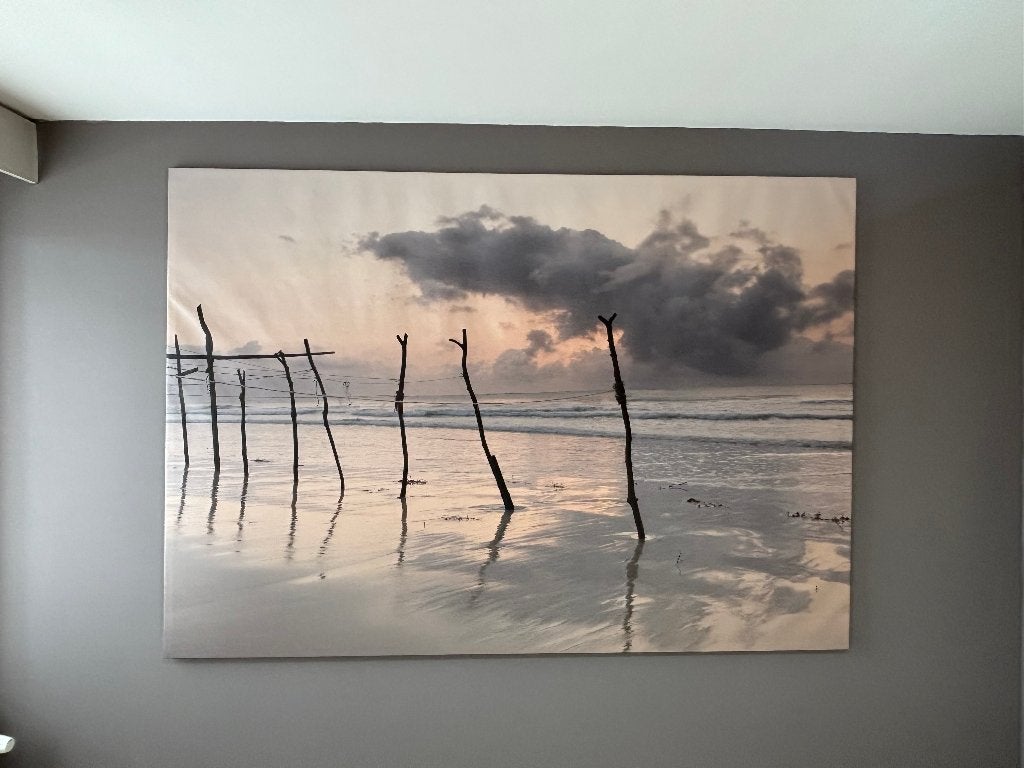 Toile photo vue bord de mer, Enlèvement, Comme neuf, 200 cm, 140 cm