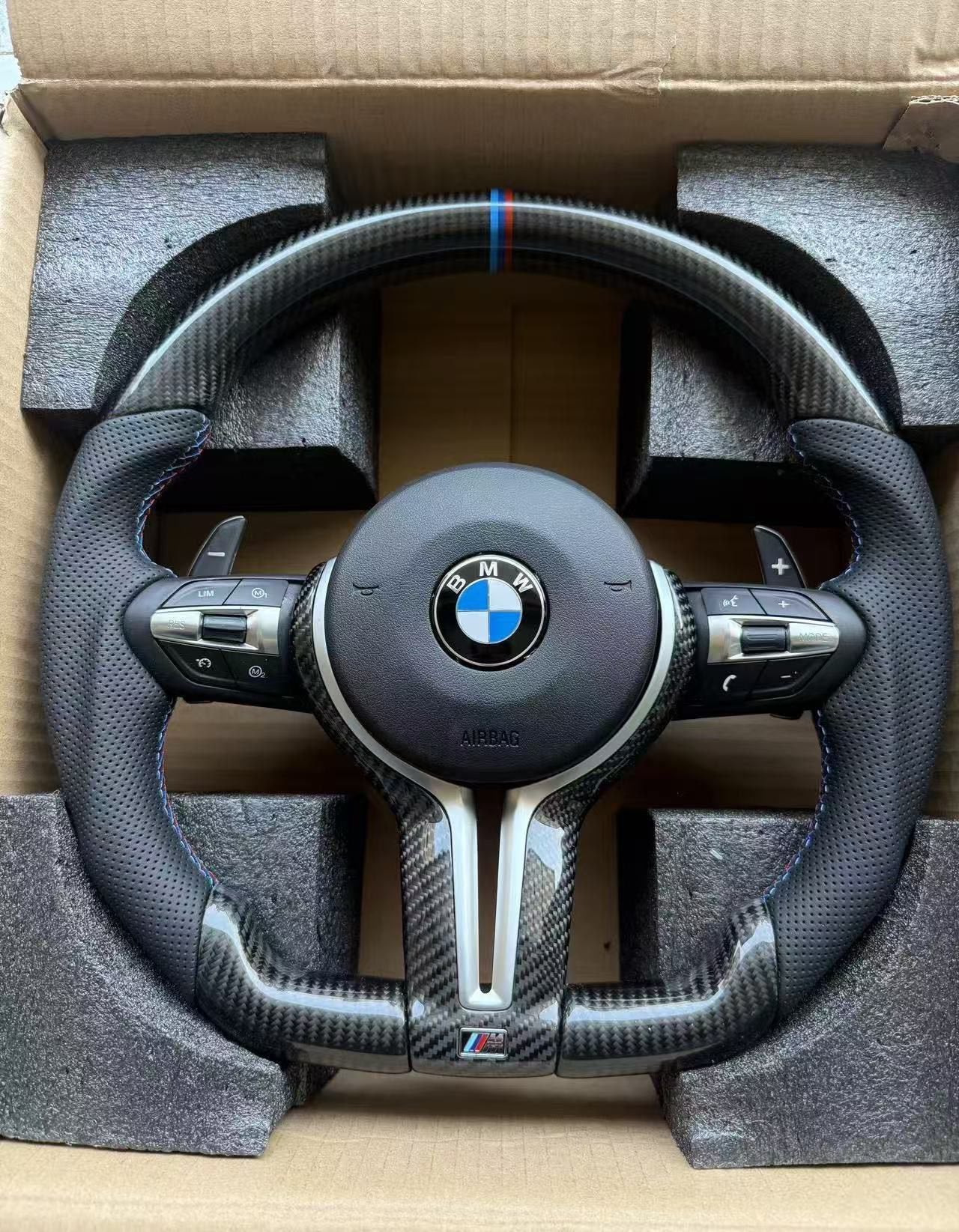 BMW M Performance Carbon Stuur – Sportief met M Details, Auto-onderdelen, Besturing, BMW, Nieuw, Ophalen