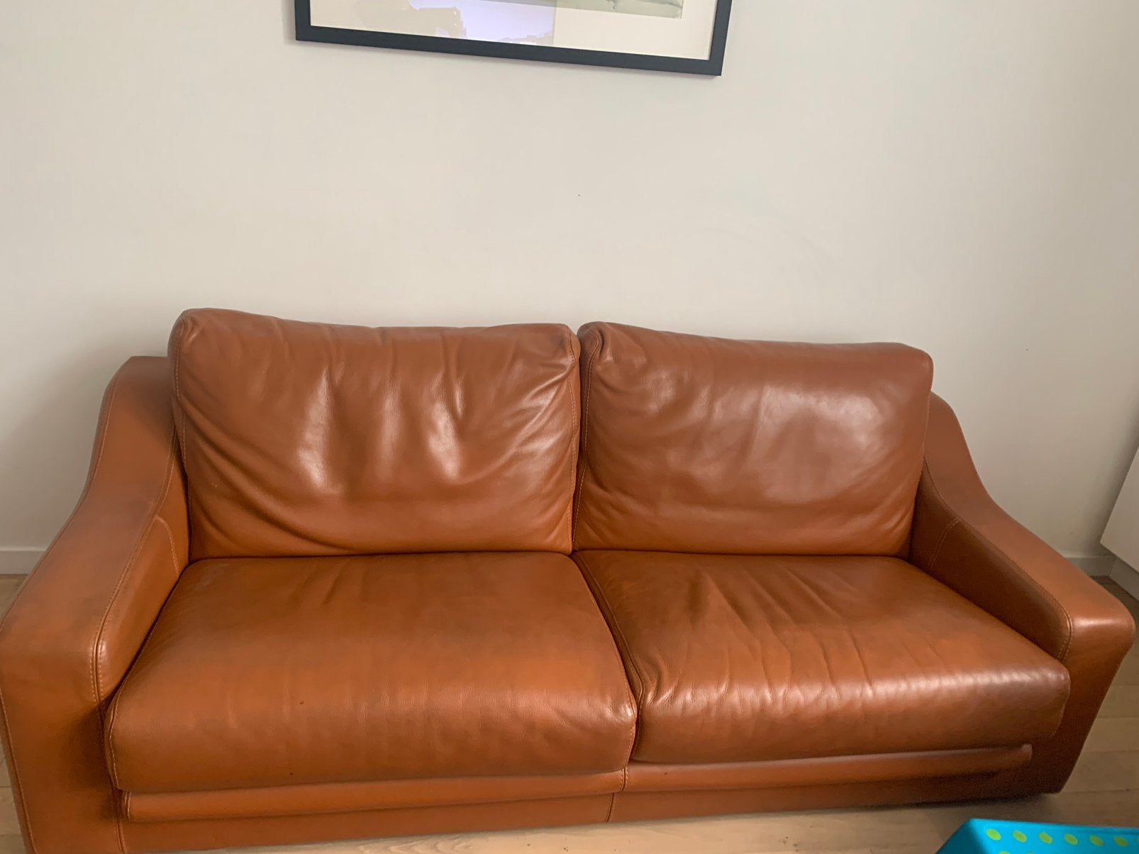 Salon en cuir, Maison & Meubles, Enlèvement, Utilisé, Cuir