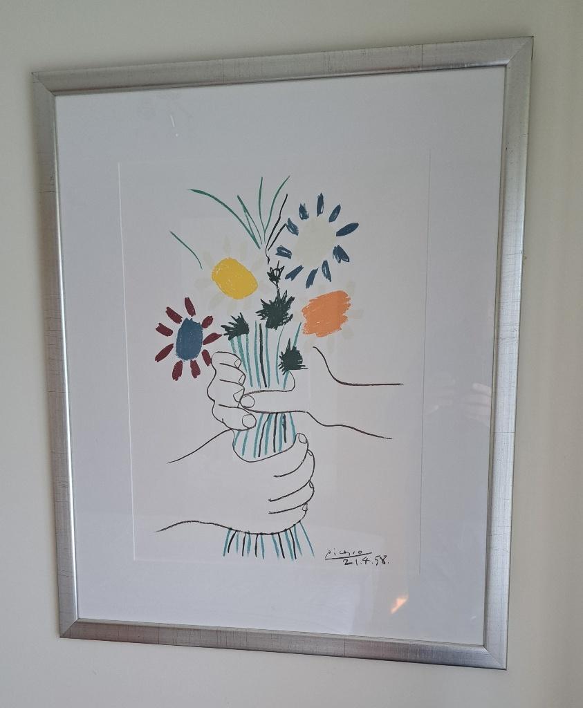 Litographie « Pablo Picasso » 21 04 1958, Antiquités & Art, Art | Lithographies & Sérigraphies, Enlèvement