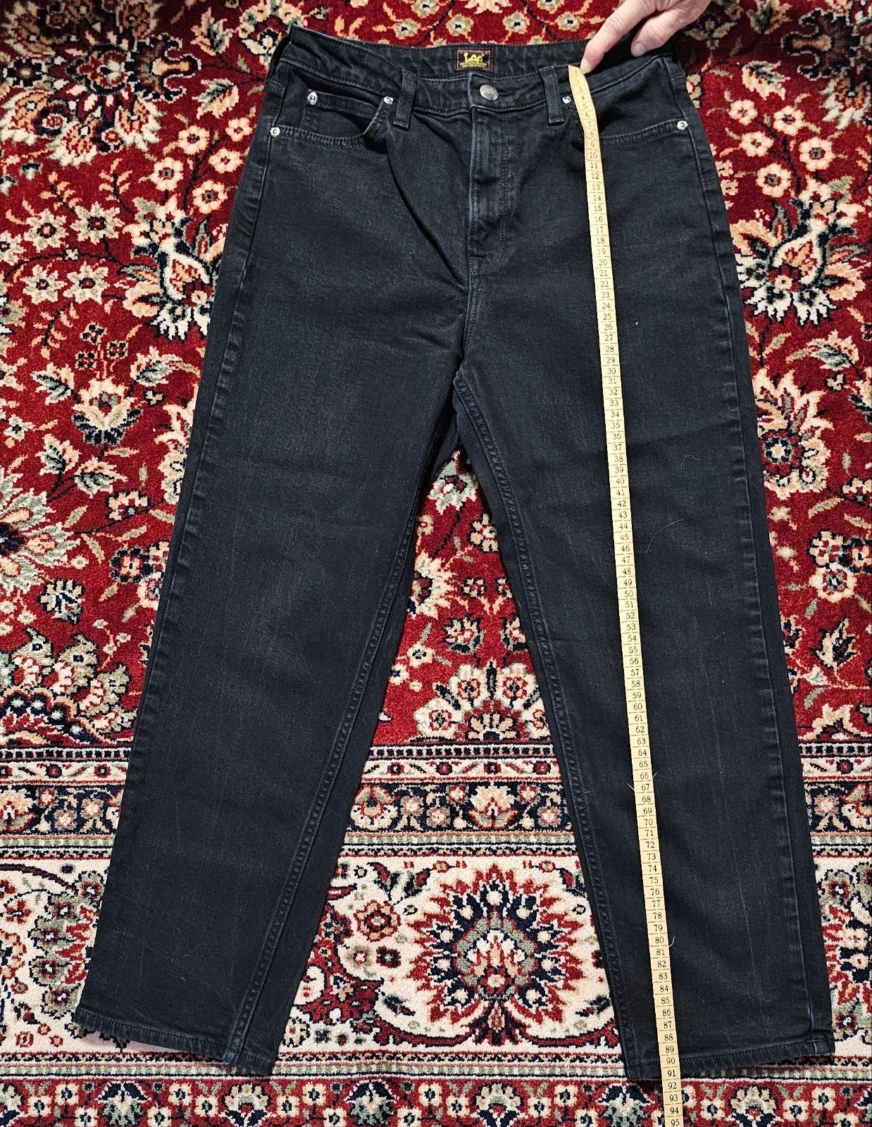 Rechte jeans „Lee”, zwart, maat: M (meisje), Verzenden