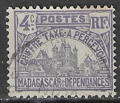 Madagascar 1908 - Yvert 9TX - Rova van Antananarivo (ST), Verzenden, Gestempeld
