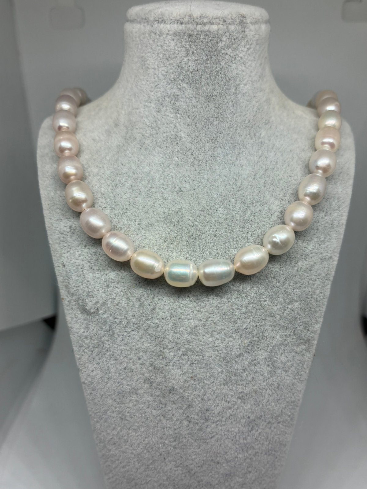 Verstelbare Parelketting - Echte Parels 7x6mm, Ophalen of Verzenden, Nieuw, Overige materialen, Met edelsteen