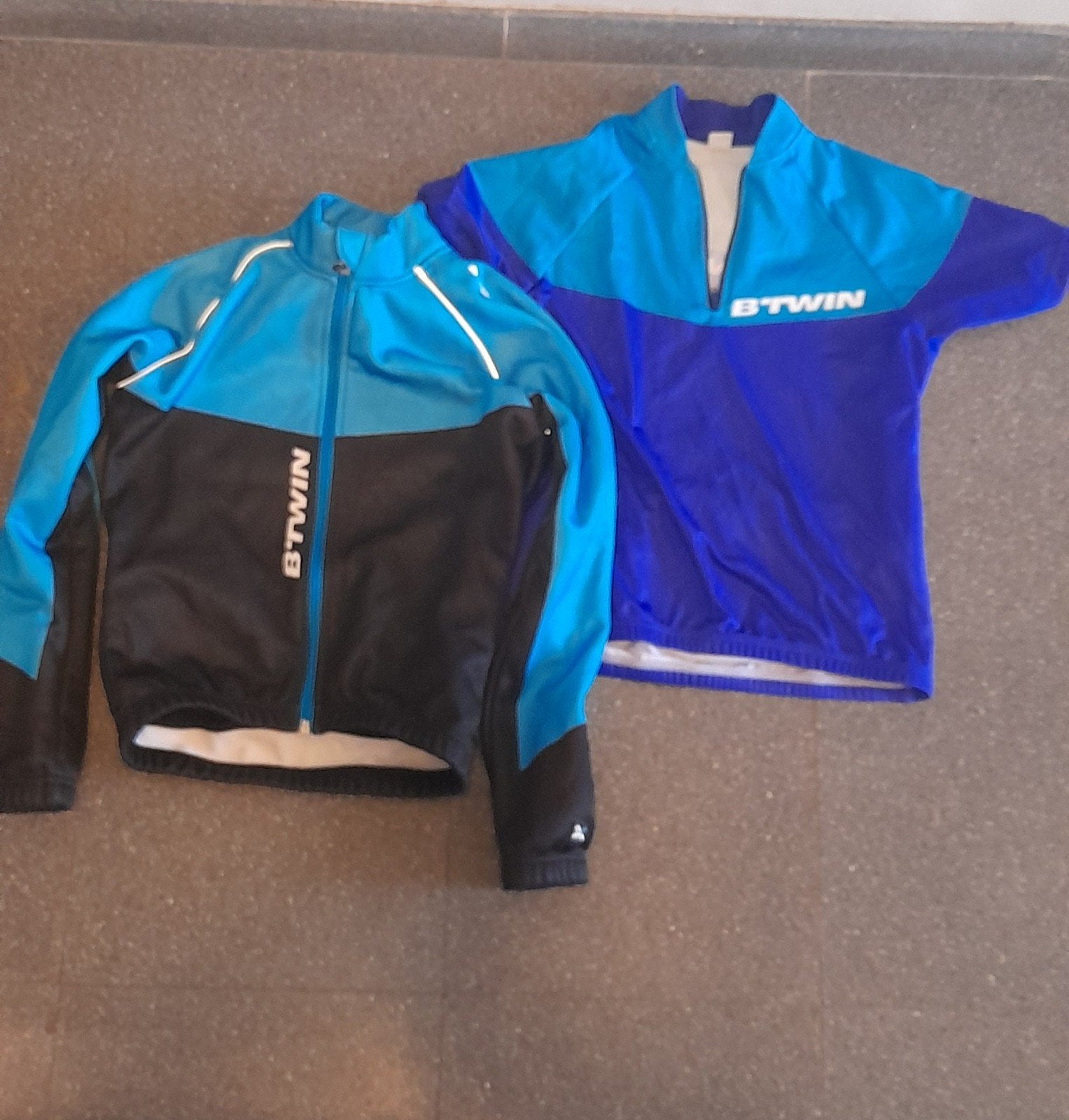B’TWIN fietsshirt + fietsjack, Fietsen en Brommers, Ophalen, Kinderen, Zo goed als nieuw, Btwin