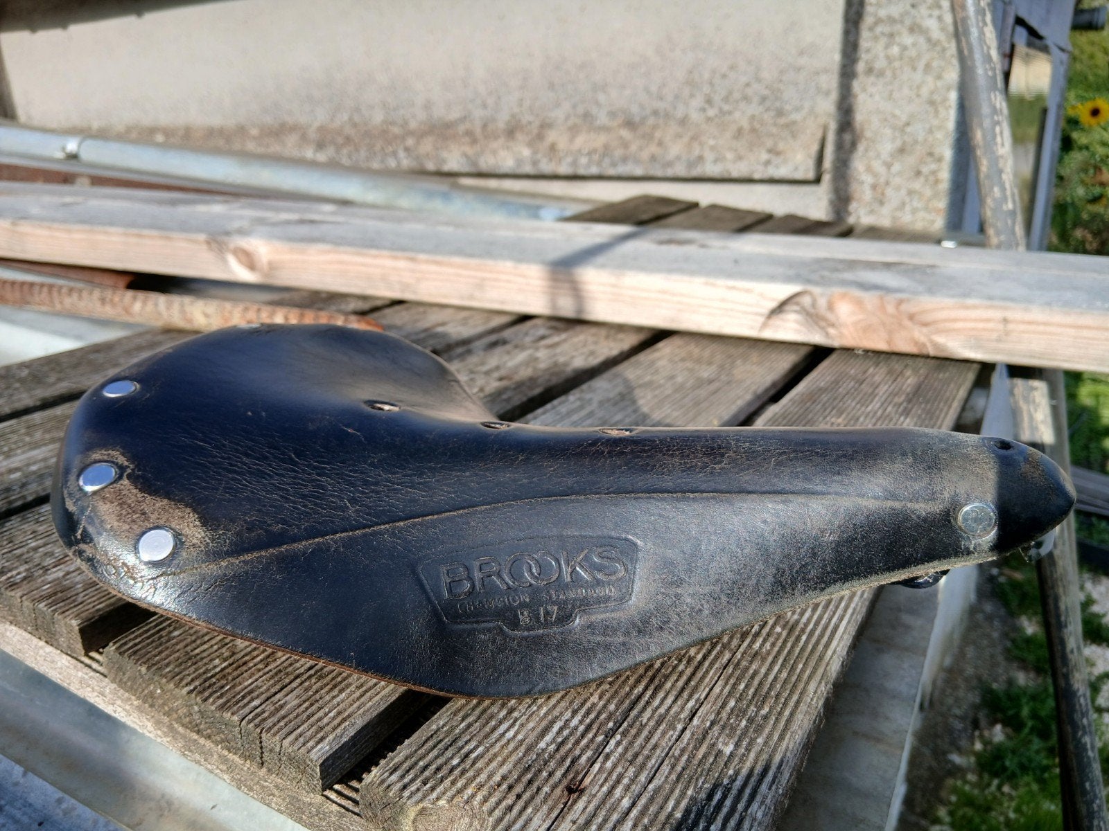 Brooks lederen zadel B17, Fietsen en Brommers, Ophalen of Verzenden, Gebruikt, Zadel