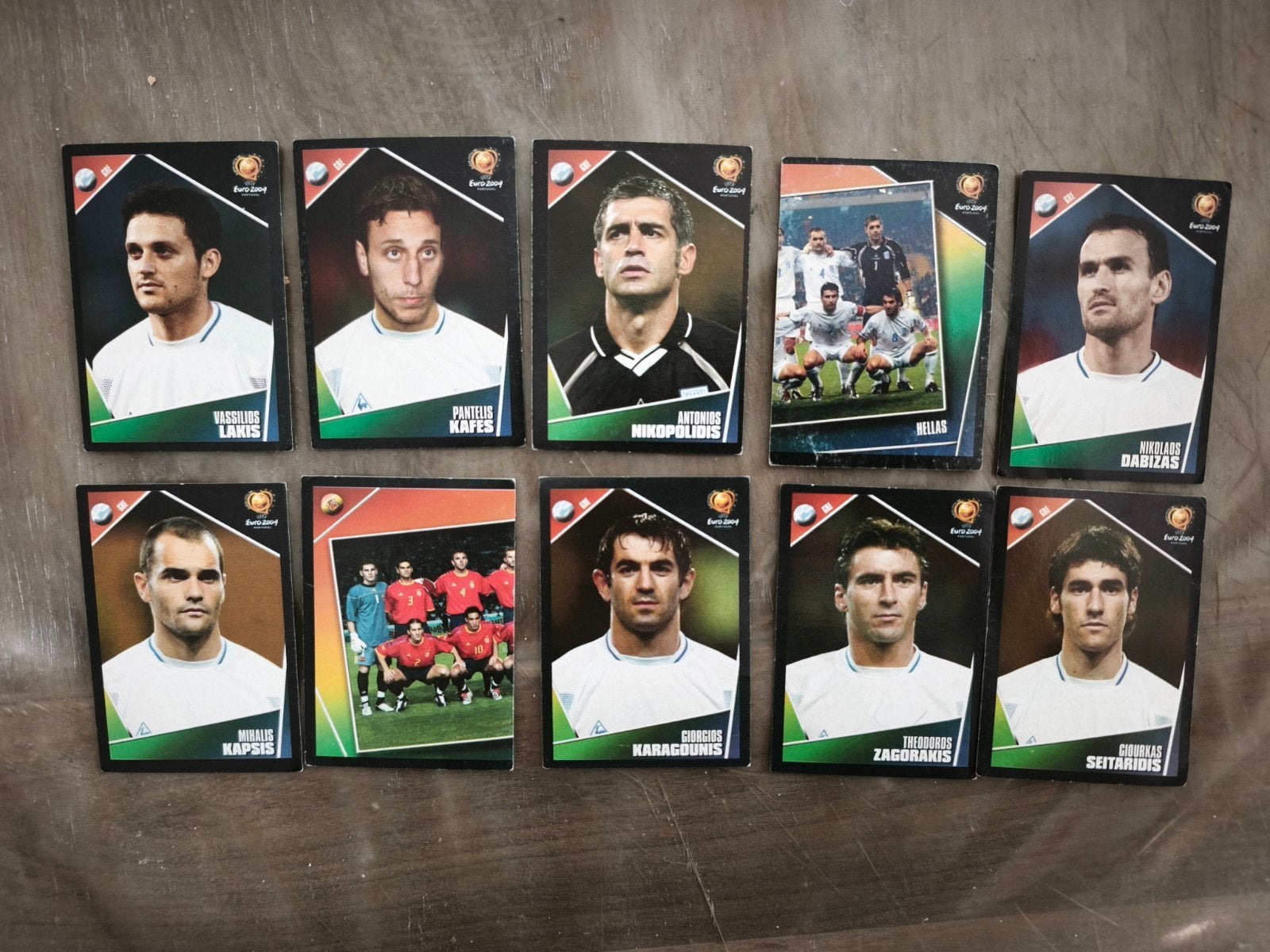 10 stickers Panini euro 2004, Cd's en Dvd's, Dvd's | Tv en Series, Ophalen of Verzenden