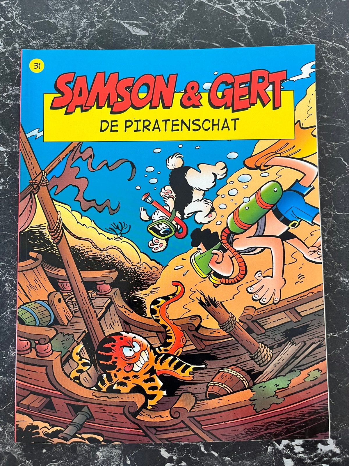 Samson & Gert nr. 31 – De Piratenschat (2003), Boeken, Eén stripboek, Ophalen of Verzenden, Zo goed als nieuw