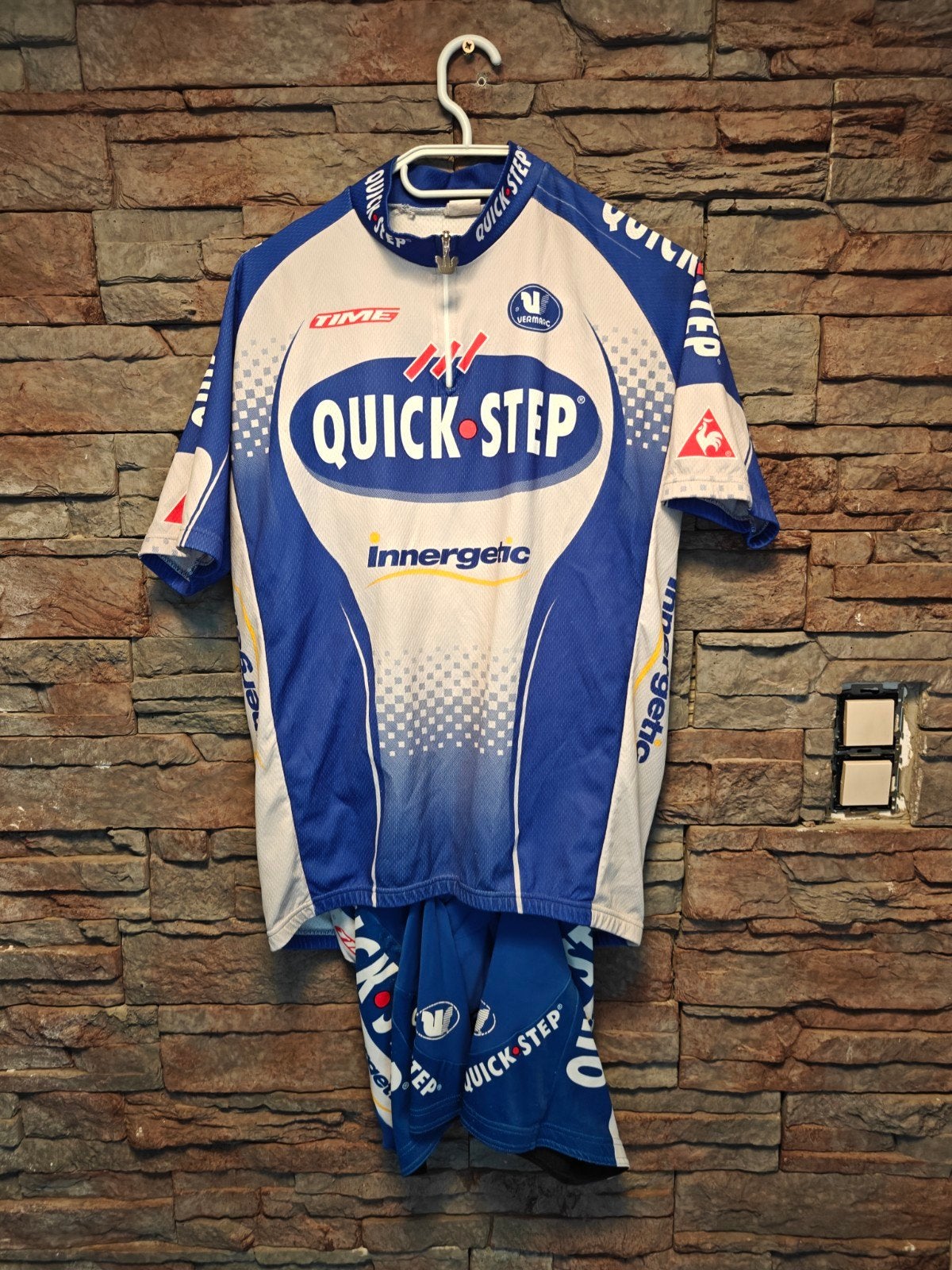 Innergetic 2005 Quick Step fietsshirt met korte broek, Ophalen of Verzenden