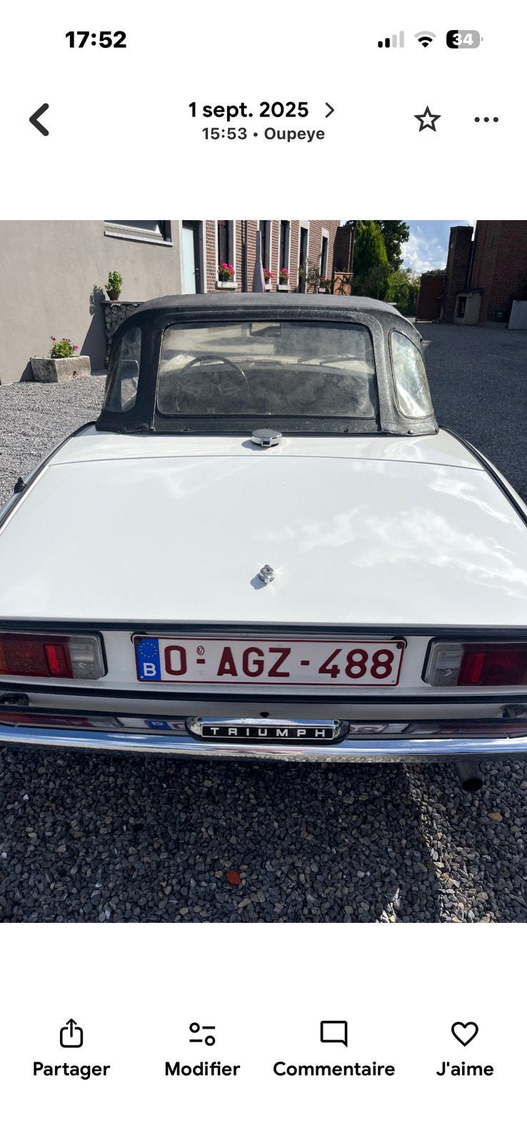 Triumph spider, Auto's, Achterwielaandrijving, 4 cilinders, Cabriolet, Bedrijf
