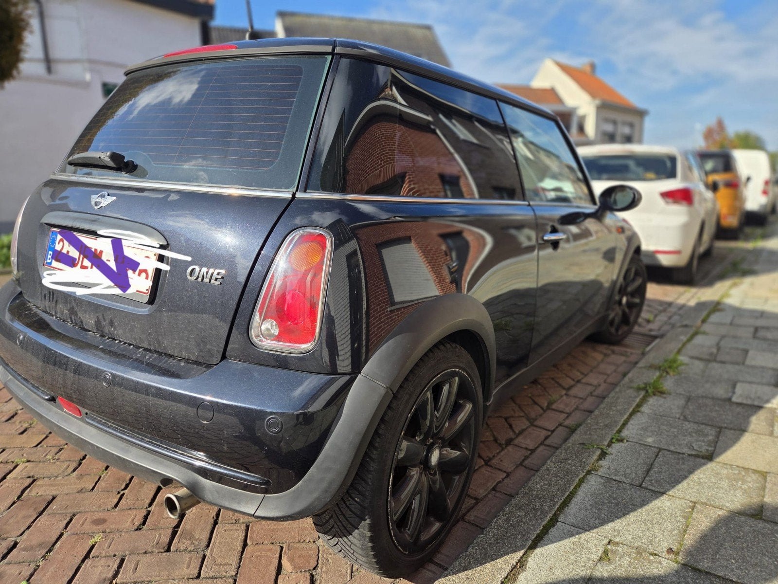 mini Cooper te koop, Auto's, Zwart, 1600 cc, Zwart, Handgeschakeld
