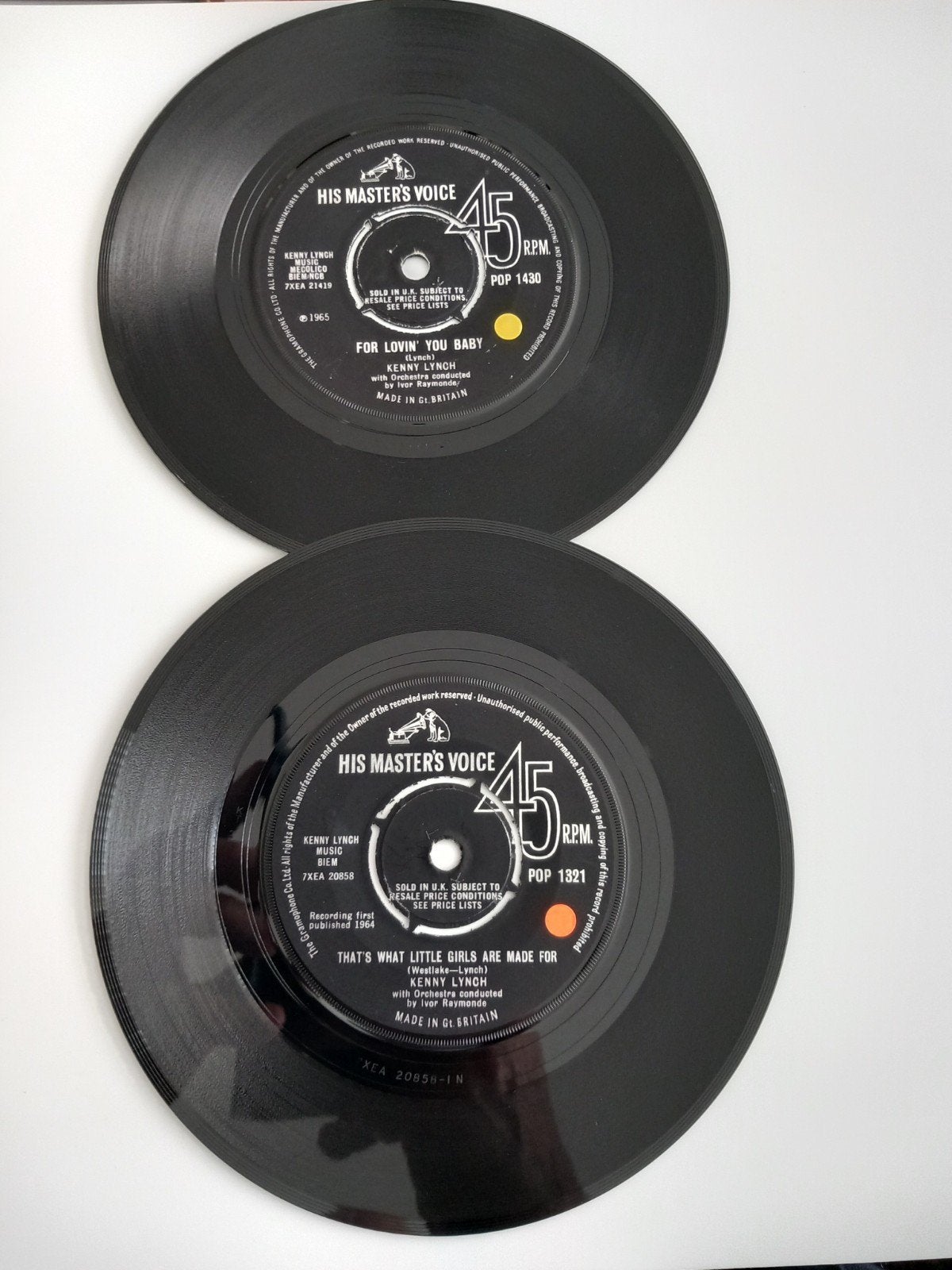 KENNY LYNCH. 60'S.POPCORN UK 45T, Ophalen of Verzenden