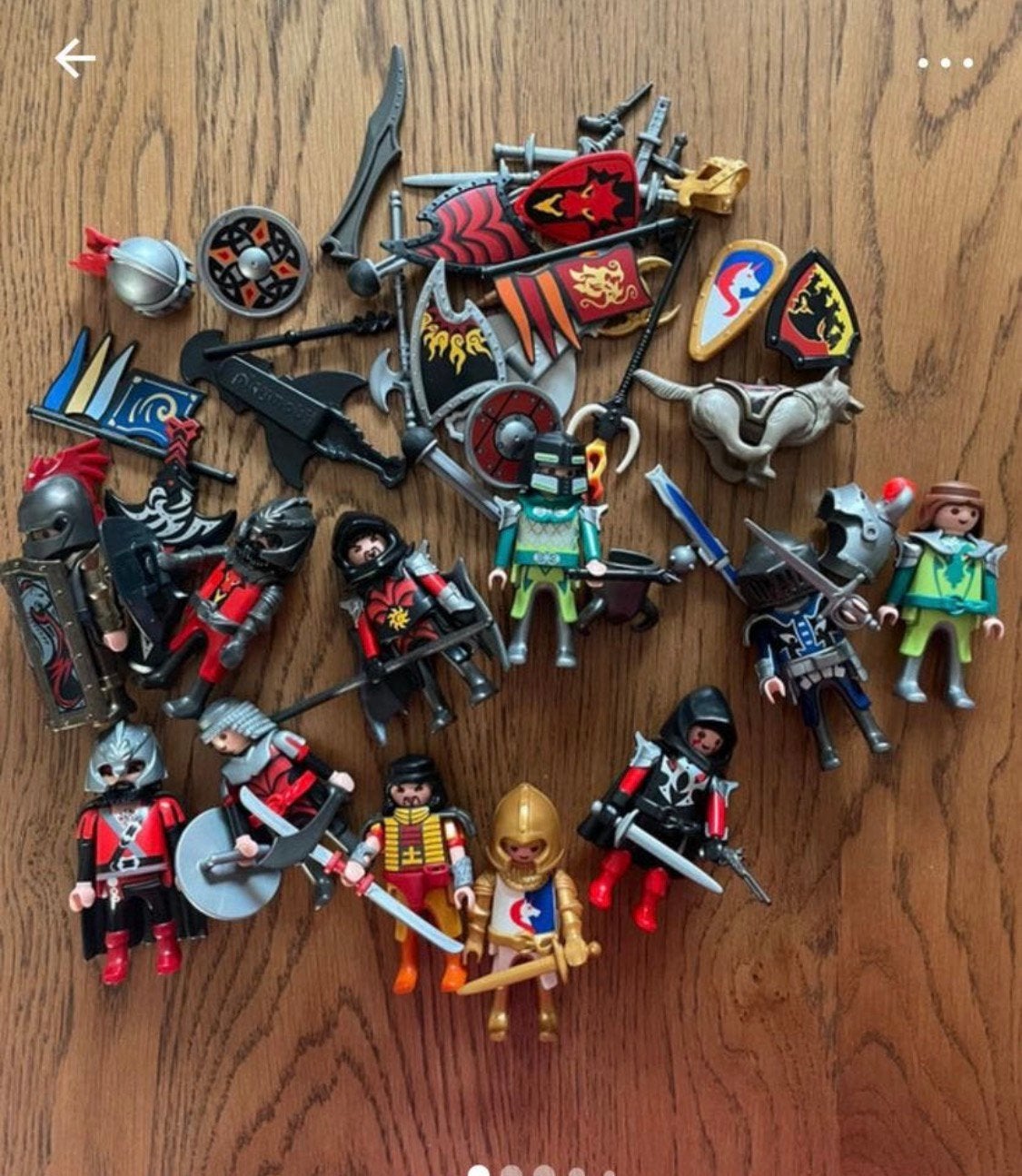 Lot Playmobils thème des  chevaliers, Comme neuf, Knights, Figurines, Kit complet