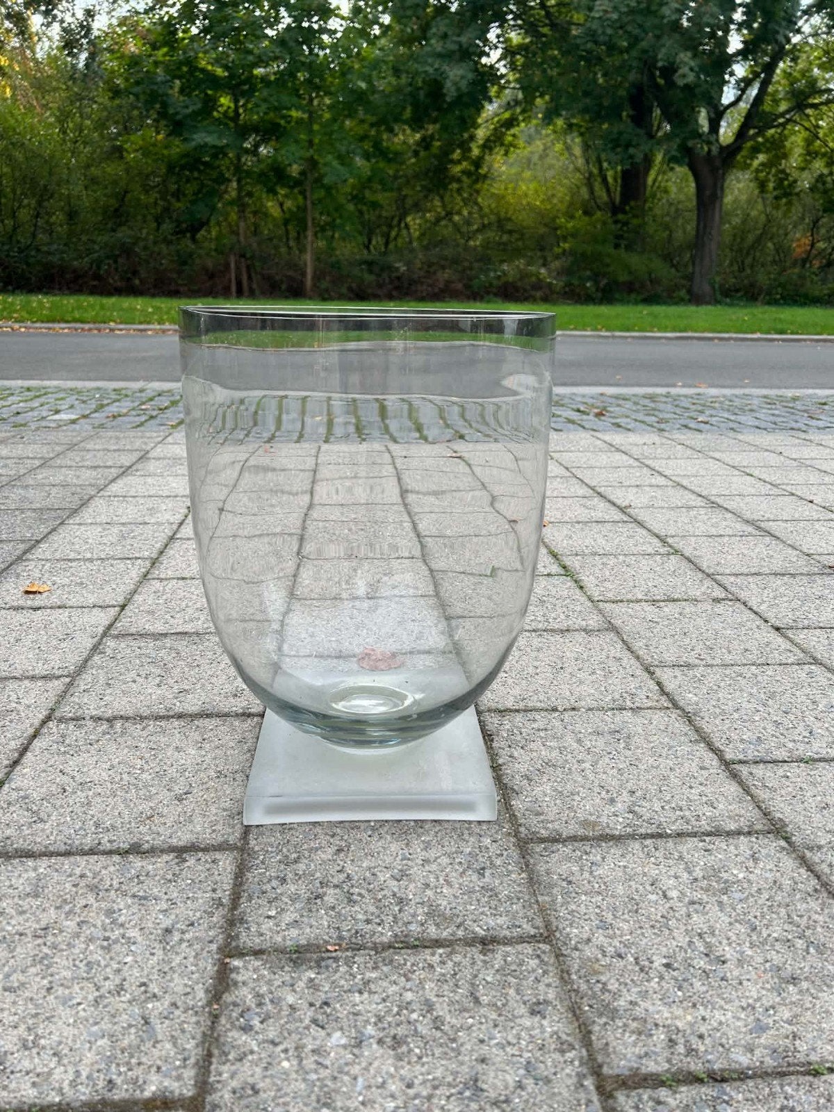 beau grand vase/cloche décoratif, Verre, Enlèvement, Comme neuf, 30 cm
