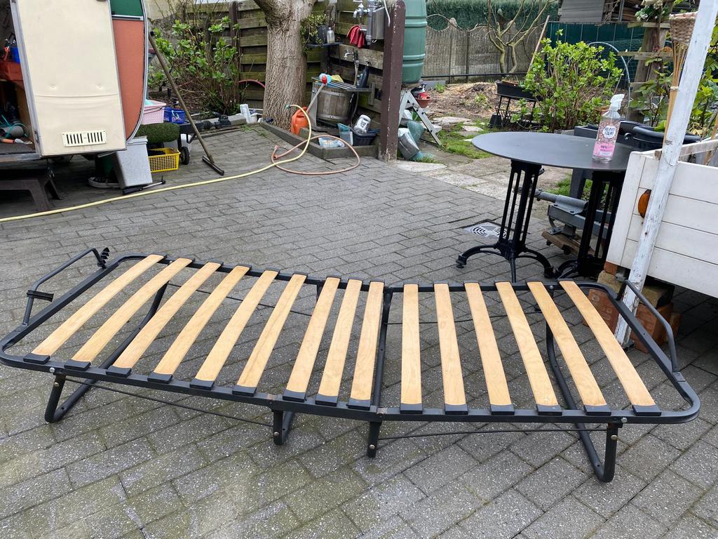 Plooibed, Huis en Inrichting, Ophalen, Zo goed als nieuw