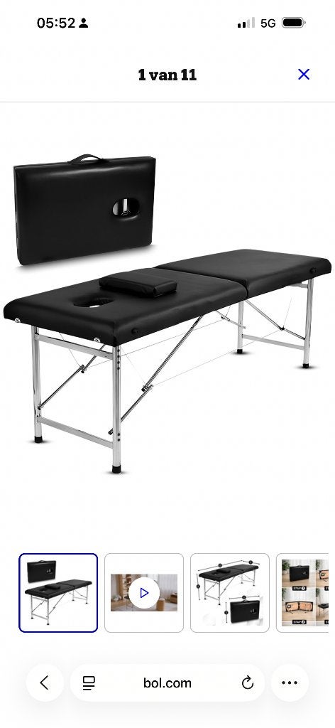 Massagetafel, Sports & Fitness, Produits de massage, Enlèvement, Comme neuf, Table de massage