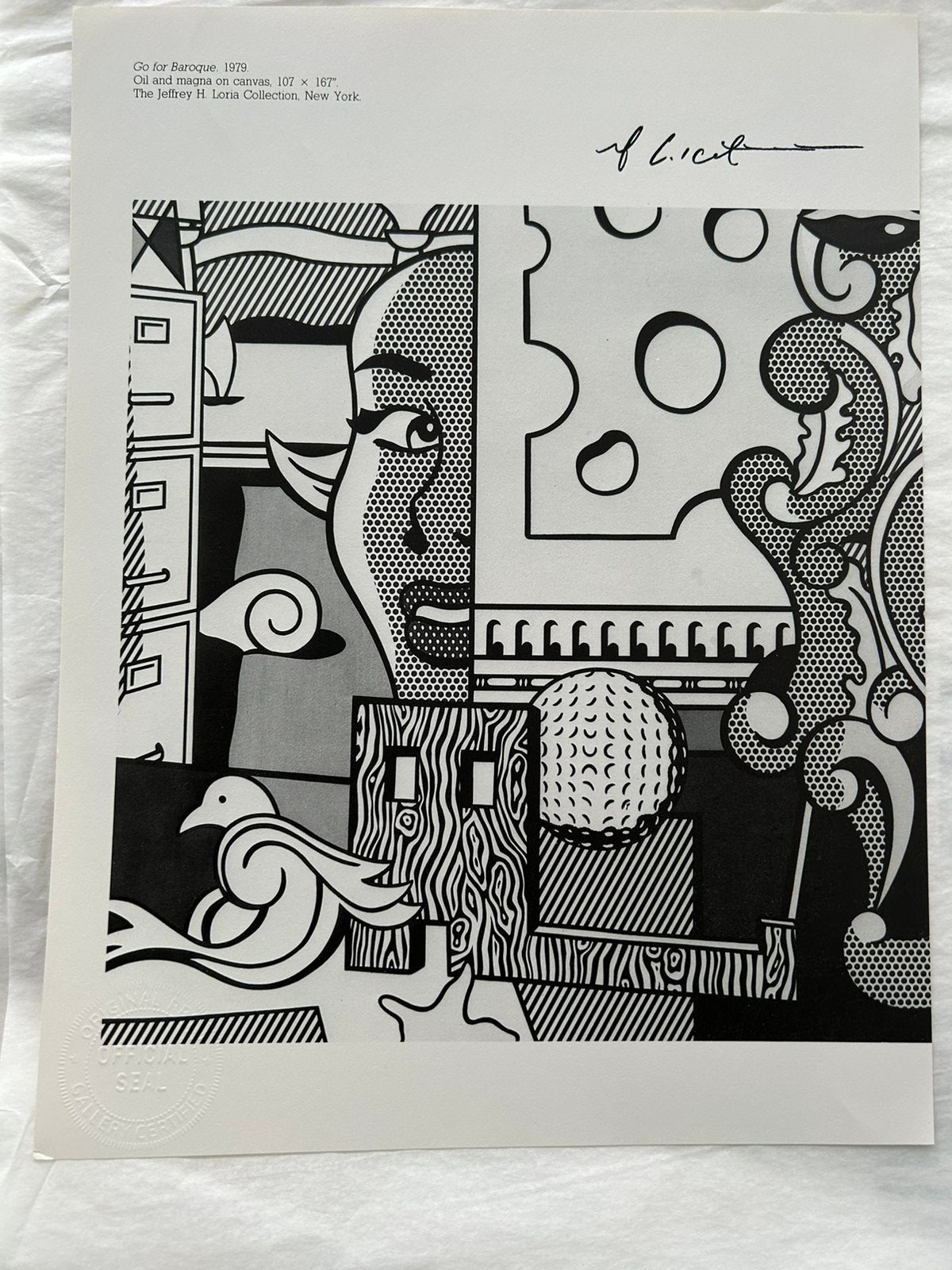 Mooie Litho van Roy Lichtenstein (2 in 1), Enlèvement