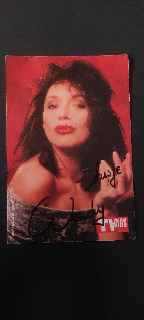 Handtekening Wendy van wanten gesigneerd, Verzamelen, Muziek, Artiesten en Beroemdheden, Ophalen of Verzenden, Gesigneerd