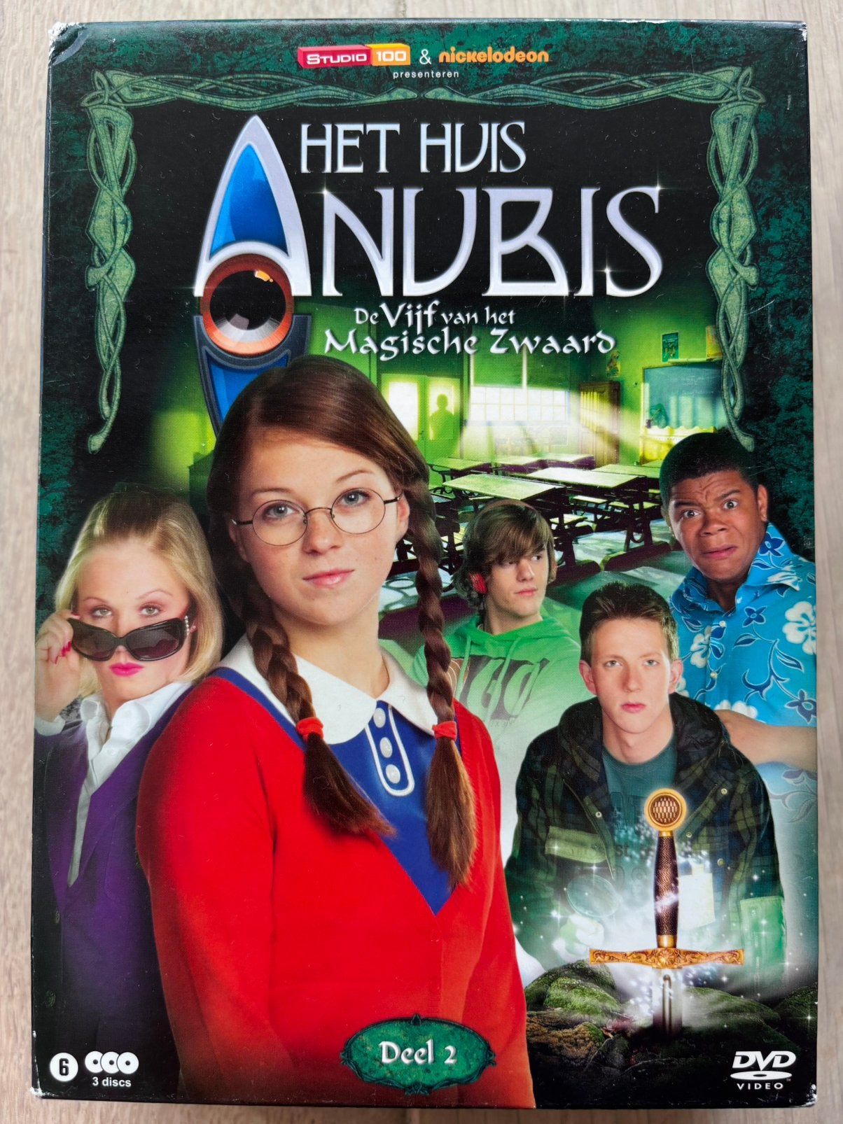 Het Huis Anubis DVD: Vijf van het Magische Zwaard: Reeks 2, Alle leeftijden, Zo goed als nieuw, Seizoen 2, Actie en Avontuur