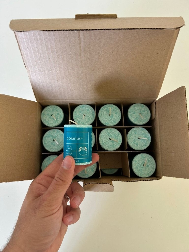 Set de 24 bougies parfumées - Oceanus (The Body Shop), Neuf, Enlèvement ou Envoi, Autres marques, Bougie