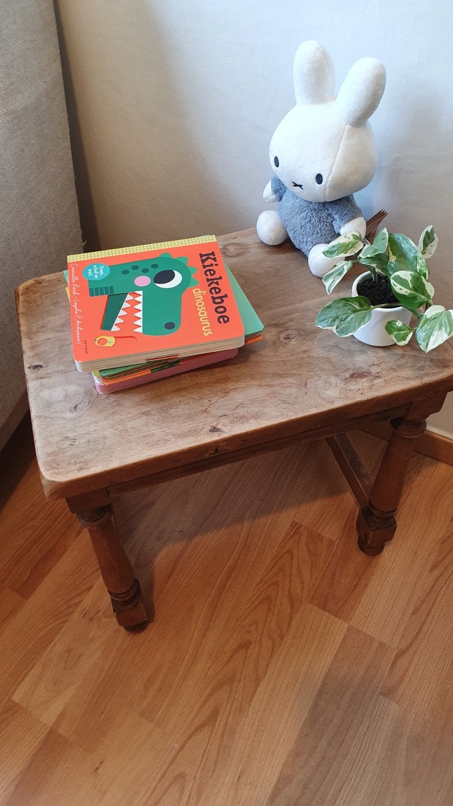 Warm houten tafeltje, Ophalen, Gebruikt, Tijdloos warm, Rechthoekig