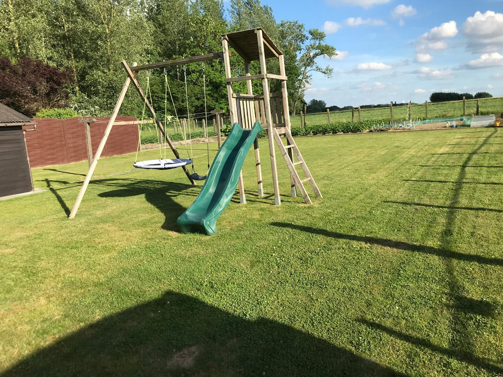 Schommel met glijbaan, Ophalen, Gebruikt, Schommel