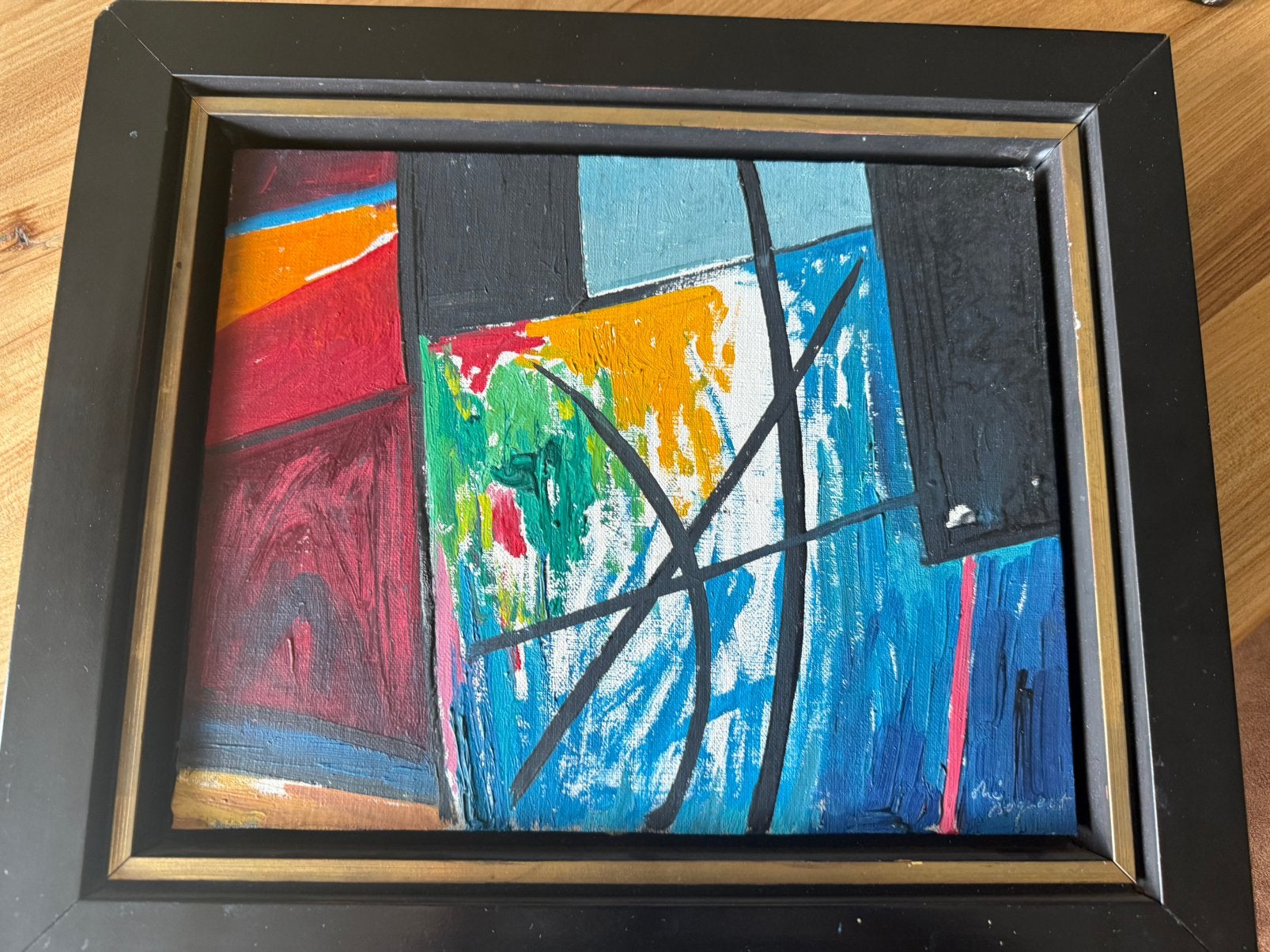 Origineel schilderij André Bogaert (Zele, 1984) – Abstract, Enlèvement