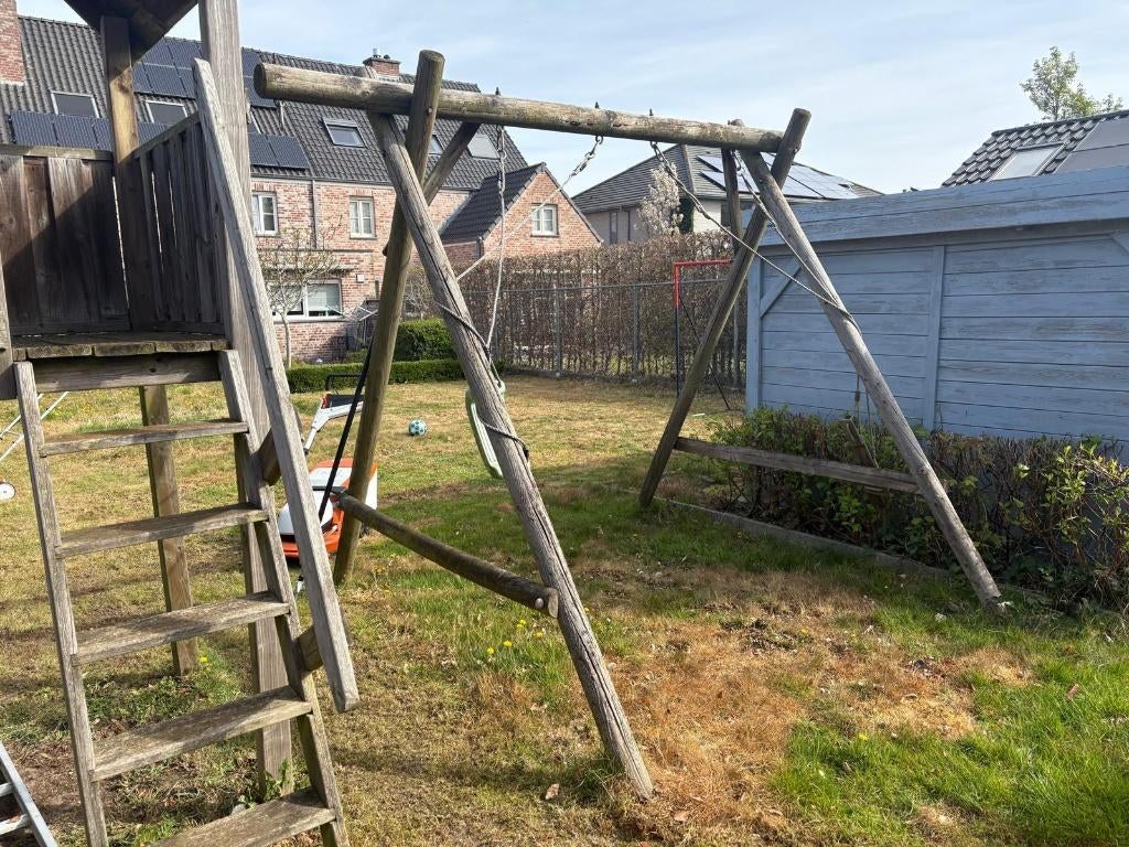 Glijbaan en schommel, Kinderen en Baby's, Ophalen, Gebruikt, Schommel, Aanbouwonderdeel