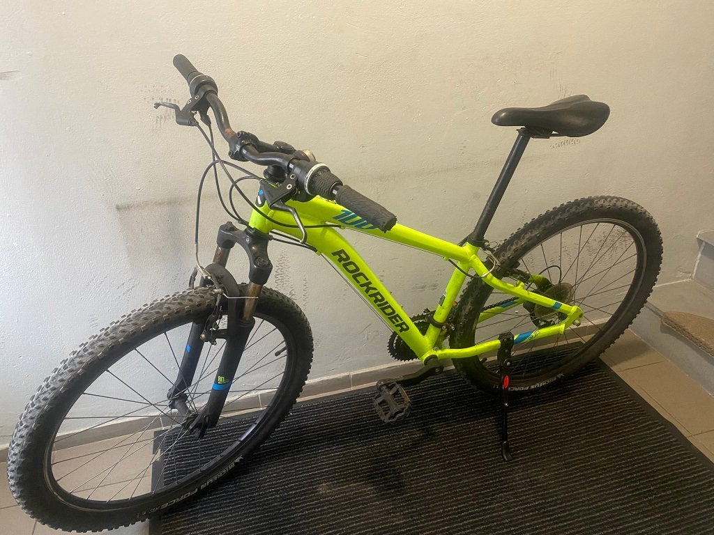 Rockrider ST 100 MTB 27,5" – rijdt goed, versnelling defect, Autres marques, Frein sur jante, 49 à 53 cm, Enlèvement