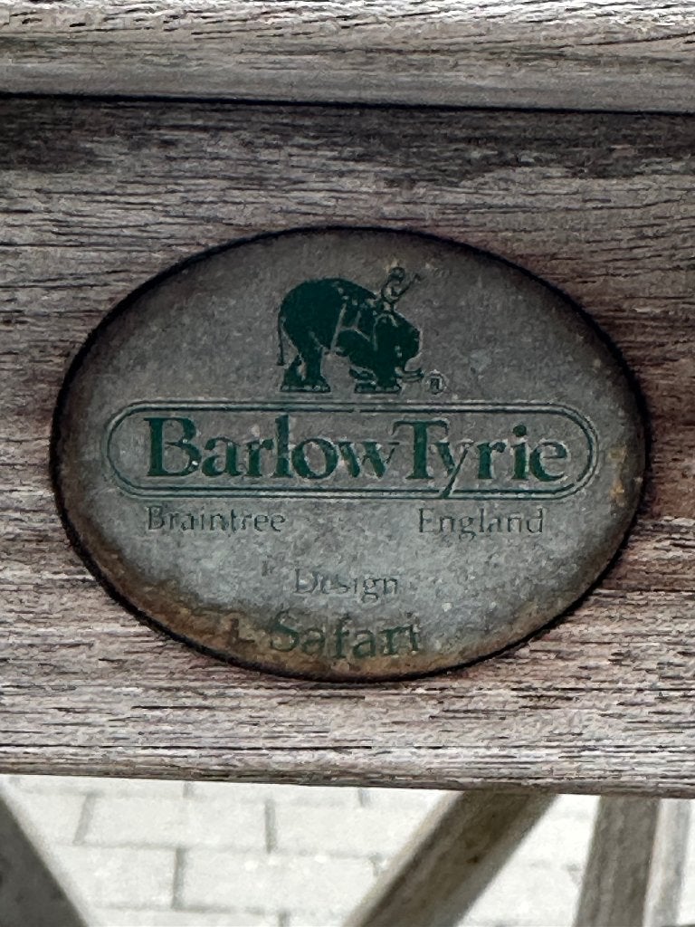 Barlow Tyrie Safari tafel 68, Ophalen, Gebruikt, Inklapbaar, Rechthoekig