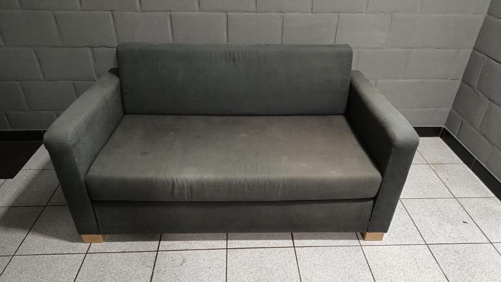 Oude zetel / slaapbank Ikea, Ophalen, Gebruikt, Tweepersoons, Rechte bank