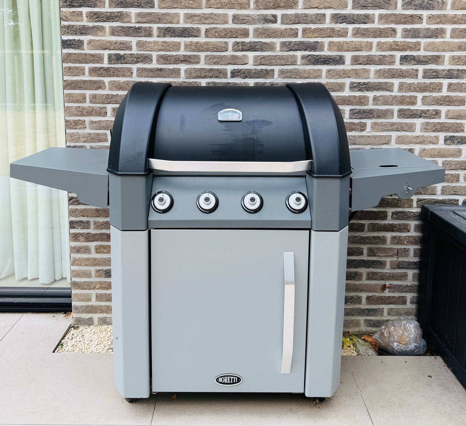 Boretti Forza GasBBQ(Inclusief 2gasflessen+hoes+grilplaat), Enlèvement, Comme neuf