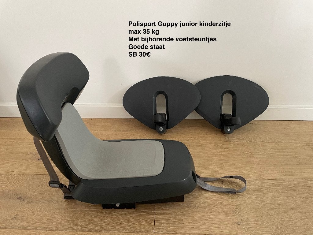 Fietsstoeltje Guppy Polysport, Ophalen of Verzenden, Gebruikt, Achterzitje