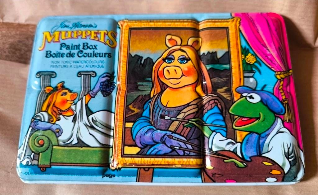Muppet Show Muppets Paint Box 1980. Zeer mooie pc-doos, Verzamelen