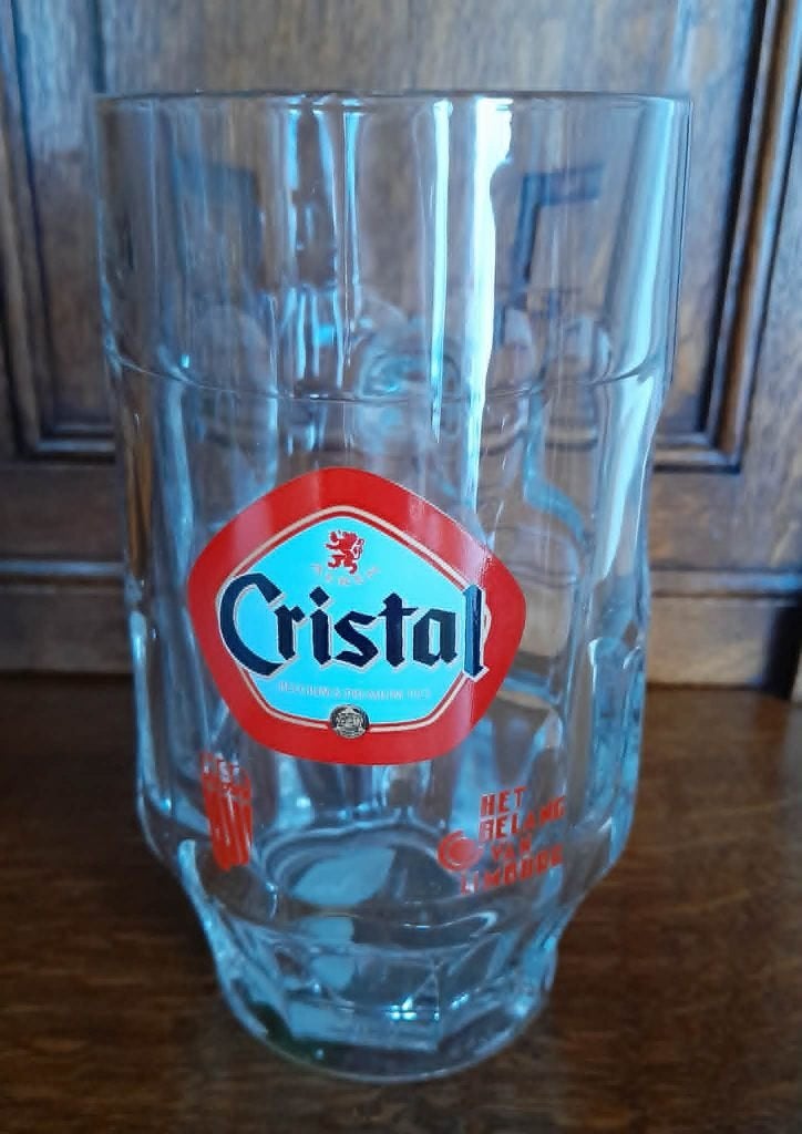 Glazen bierpul van Kristal Alken, Ophalen of Verzenden, Zo goed als nieuw, Bierglas