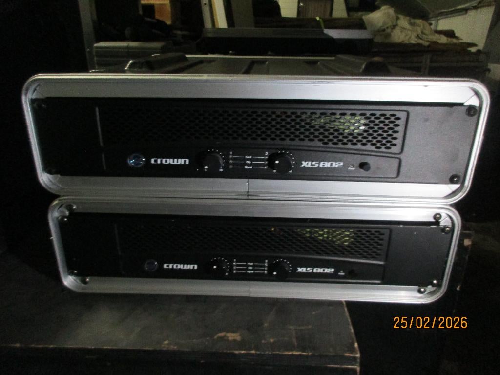 Crown versterkers, Muziek en Instrumenten, Ophalen, Zo goed als nieuw, 500 tot 1000 watt, P.A.