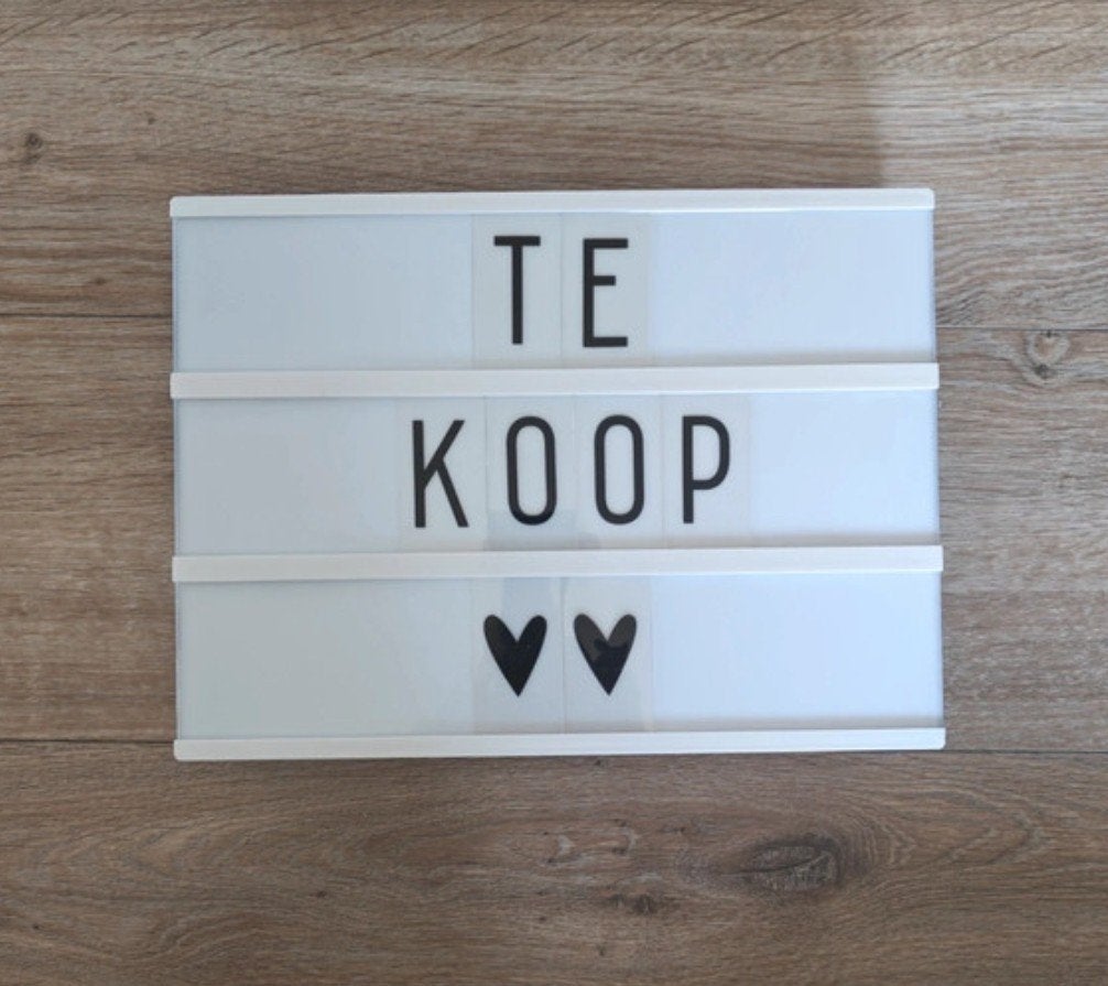 Light box, Tekstbord, Ophalen, Zo goed als nieuw