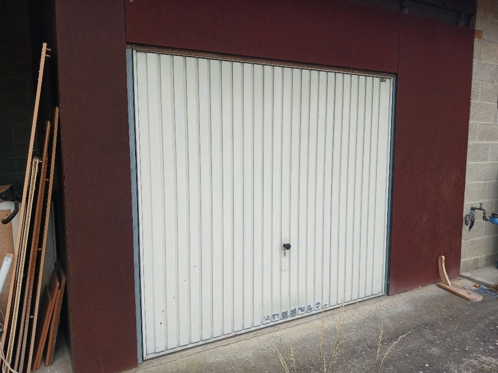 Porte de garage, Doe-het-zelf en Bouw, Ophalen, Gebruikt, Metaal, Overige typen